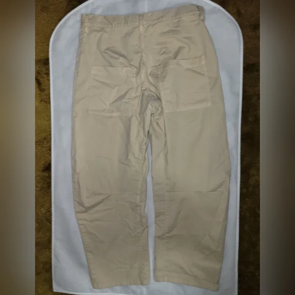 Nili Lotan Shon Pant sandstone Bow Leg Carpenter 8 tan - Picture 10 of 10